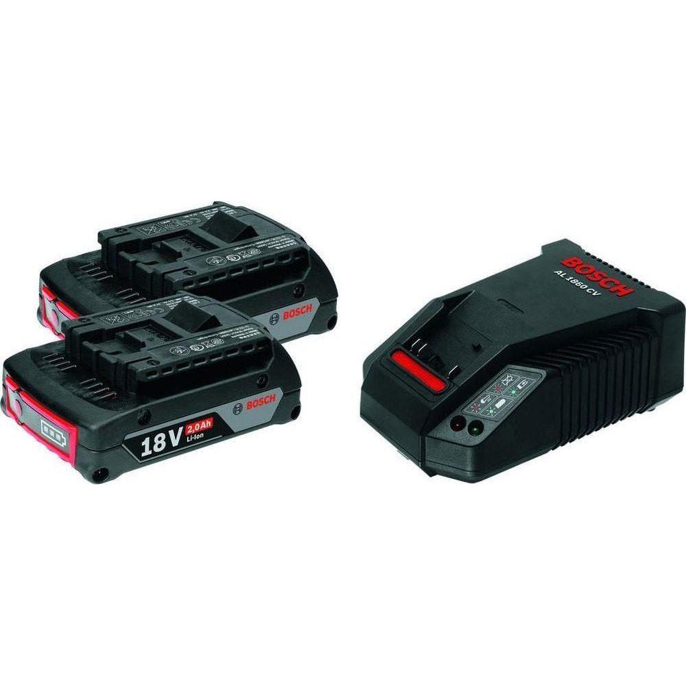 Bosch Starter Kit 18 V 2.0AH Battery AL 1860 CV Charger - Goldpeak Tools PH Bosch Bosch Starter Kit 18 V 2.0AH Battery AL 1860 CV Charger - Goldpeak Tools PH Bosch